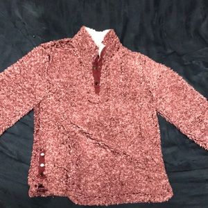 Super Fuzzy Maroon 1/4 Snap